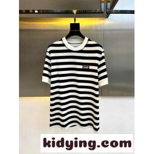 カジュアル ストライプ ドルチェ&ガッバーナ スーパーコピー 半袖Tシャツ コピー クルーネックkid261vCaim