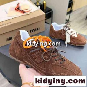 New Balance x miu miu ブランド コピー xxx スエードスニーカー ミュウミュウ ブランド コピー スニーカー コピー ブラウンkid26nWL1ba