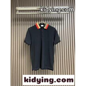 クラシック コットンピケ ポロシャツ バーバリー コピーブランド 半袖Tシャツ コピー ブラックkid26nST9Lj