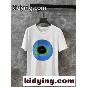 24SS 春夏 プリント 半袖Tシャツ クロエ Tシャツ コピー クルーネックkid26GjaySr