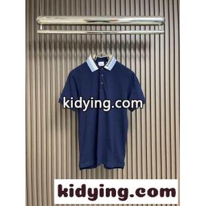 クラシック コットンピケ ポロシャツ バーバリー コピー 半袖Tシャツ コピー ブルーkid26nS19vq