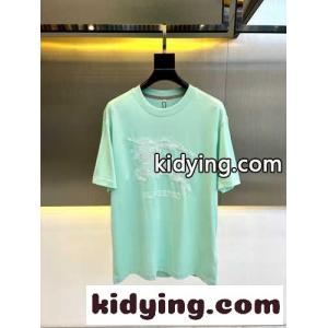 カジュアル 人気 コットンTシャツ バーバリー コピー 半袖Tシャツ コピー ライトグリーンkid26Sjmaau