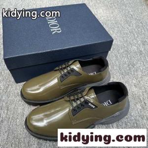 dior コピーブランド Combat ダービーシューズ クリスチャン・ディオール コピーブランド シューズ コピー メンズ グリーンkid268nOTby