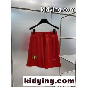 カジュアル SOCCER BAGGY ショートパンツ バレンシアガ スーパーコピー パンツ コピー ユニセックス レッドkid26ayW5by