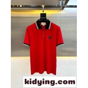 ベーシック エレガント 半袖 ポロシャツ グッチ スーパーコピー Tシャツ コピー レッドkid26LPHLPn