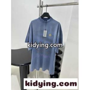 PARIS MOON 半袖Tシャツ オーバーサイズ バレンシアガ スーパーコピー Tシャツ コピー ブルーkid26y4DG5r