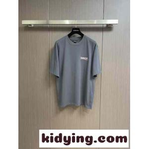 人気 POLITICAL CAMPAIGN 半袖Tシャツ バレンシアガ コピーブランド Tシャツ コピー グレーkid26vameGr