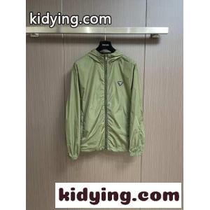 人気 Re-Nylon ブルゾンジャケット プラダ スーパーコピー ジャケット コピー グリーンkid26LHXHba