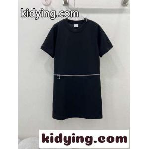 カジュアル コットンドレス バーバリー コピー ワンピース コピー 2WAY ブラックkid26iqK1jm
