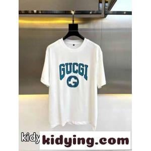 着心地いい 抗菌 ロゴプリント グッチ ブランド コピー Tシャツ コピー 半袖Tシャツ ホワイトkid26Oj0vGn