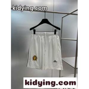 カジュアル SOCCER BAGGY ショートパンツ バレンシアガ スーパーコピー パンツ コピー ユニセックス ホワイトkid26KbGvGz