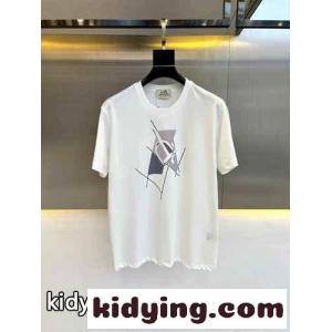 大人気 快適 コ ットン エルメス コピー Tシャツ コピー メンズ 半袖Tシャツ ホワイトkid26iGP9Xf