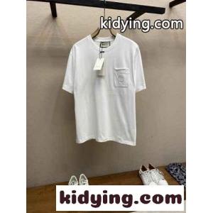 グッチ コピー Tシャツ コピー シンプル 合わせやすい クルーネック 半袖Tシャツ ホワイトkid26Dueuee