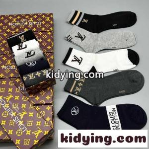 5足セット ルイ・ヴィトン 靴下 偽物 おしゃれ 合わせやすい ソックスkid26fGH15b