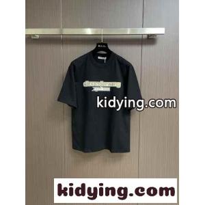 アレキサンダーワング Tシャツ コピー シンプル ロゴ入り クルーネック 半袖Tシャツ ブラックkid26TL9P1f