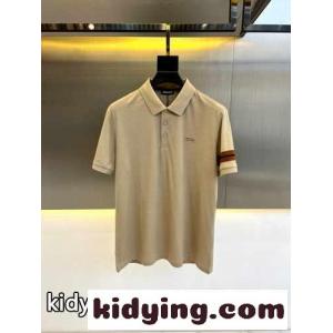 カジュアル 定番 エルメネジルド・ゼニア Tシャツ コピー 半袖ポロシャツ カーキkid26KjWj8v