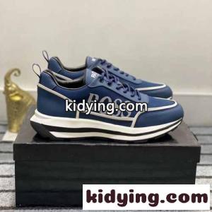 カジュアル シンプル ヒューゴ・ボス スニーカー コピー メンズシューズ ブルーkid268vGHHz