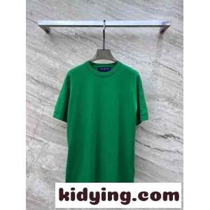 ショートスリーブシグネチャークルーネックルイ・ヴィトン Tシャツ 偽物 グリーンkid26zCm8Ln