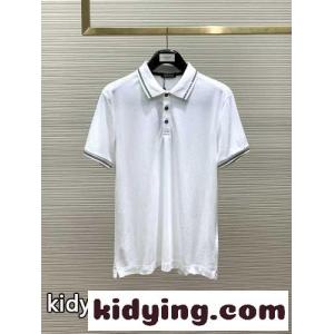 エルメネジルド・ゼニア Tシャツ コピー カジュアル コットン 半袖 ポロシャツ ホワイトkid26H5r89v