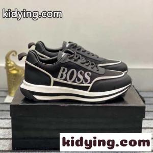 カジュアル シンプル ヒューゴ・ボス スニーカー コピー メンズシューズ ブラックkid26911jeq