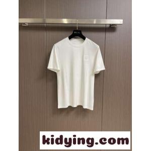 シンプル クルーネック 半袖Tシャツ エルメネジルド・ゼニア Tシャツ コピー ホワイトkid26Tfe0PD
