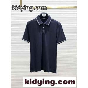 エルメネジルド・ゼニア Tシャツ コピー カジュアル コットン 半袖 ポロシャツ ブラックkid26aSjyaq
