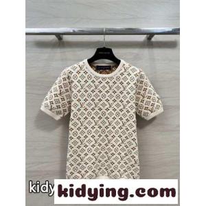 モノグラムジャカードニットトップ ルイ・ヴィトン Tシャツ 偽物 半袖 トップスkid26HjGbqy
