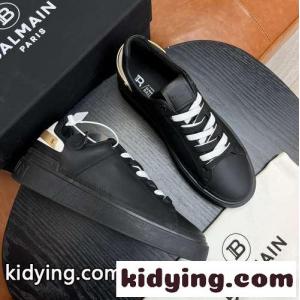 定番 レザー B-Skate スニーカー バルマン コピー スニーカー コピー ブラックkid268rCWby