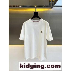 モンクレール コピー Tシャツ コピー カジュアル 定番 クルーネック 半袖Tシャツ ホワイトkid265fK1rm