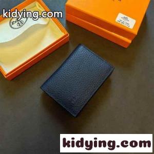 シンプル コンパクト 名刺入れ カードケース エルメス スーパーコピー 財布 コピー ネイビーkid26De4Prq
