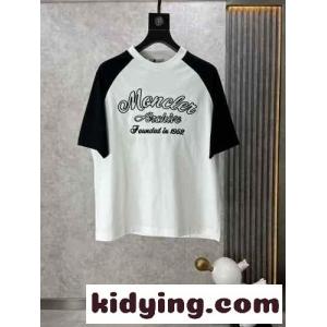 カジュアル 定番 刺繍入り 半袖Tシャツ モンクレール コピー Tシャツ コピー ホワイトkid261XL9Du