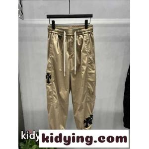 カジュアル ゆったり クロスパッチ カーゴパンツ クロムハーツ コピー パンツ コピー カーキkid26S1TjCa