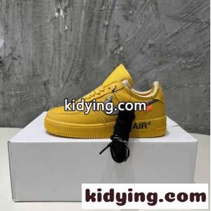 大人気 OFF-white ブランド コピー X Air Force 1 オフホワイト ブランド コピー スニーカー コピー イエローkid26j0T59b