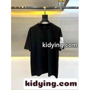 カジュアル クルーネック コットン 半袖Tシャツ モンクレール コピー Tシャツ コピー ブラックkid26zCquCm