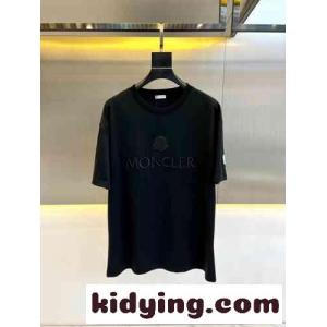 モンクレール ブランド コピー Tシャツ コピー クラシック 合わせやすい 半袖Tシャツ ブラックkid26r4zium