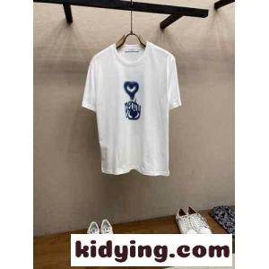 ジバンシィ ブランド コピー Tシャツ 偽物 Love プリント クルーネック コットン 半袖Tシャツ ホワイトkid26DueOzm