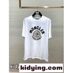カジュアル ロゴ クルーネック 半袖Tシャツ モンクレール スーパーコピー Tシャツ コピー ホワイトkid2641X9ru