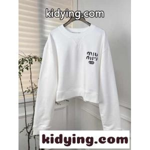 コットン クルーネック スウェットシャツ ミュウミュウ コピー Tシャツ コピー ホワイトkid26OfOfqy