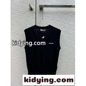 カジュアル 人気 セーターベスト ミュウミュウ スーパーコピー ニット コピー ブラックkid26yK1TLn