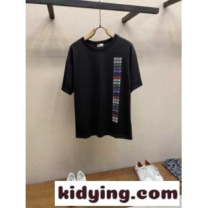 人気 おしゃれ ロゴ入り クリスチャン・ディオール コピーブランド Tシャツ コピー 半袖Tシャツ ブラックkid269Tfq8j