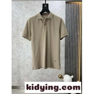 定番 シンプル サルヴァトーレ・フェラガモ Tシャツ コピー 半袖 ポロシャツ ベージュkid265ze8Dm