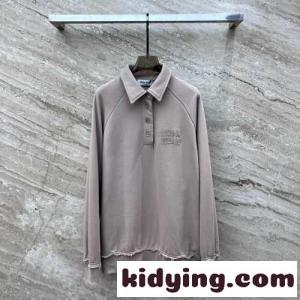 カジュアル コットン スウェットシャツ ミュウミュウ ブランド コピー Tシャツ コピーkid26CiCC8b