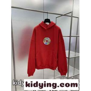 オーバーサイズ フーディー バレンシアガ コピー パーカー コピー ユニセックス レッドkid26Tra8Lj