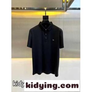 シンプル 春夏 半袖 ポロシャツ バーバリー スーパーコピー Tシャツ コピー ブラックkid26qm4Pje