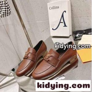 ルイヴィトン ブランド コピー LV カプリ・ライン ローファー スーパーコピー ブラウンkid26f8nGji