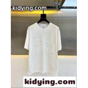 カジュアル バーバリー ブランド コピー Tシャツ コピー クルーネック 半袖Tシャツ ホワイトkid26Hbemyq