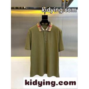 クラシック コットン ポロシャツ バーバリー コピー Tシャツ コピー グリーンkid26SjqO9n