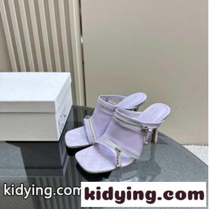 人気 レザー ピープサンダル バーバリー スーパーコピー サンダル コピー ミュール パープルkid26THDaCq
