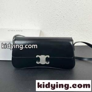 シルバー金具 おしゃれ ミディアム ローラバッグ セリーヌ スーパーコピー バッグ コピー ブラックkid264nWLDC