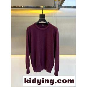 シンプル 上品 カシミヤ ニット エルメネジルド・ゼニア セーター コピー パープルkid26XvCCai